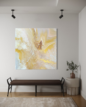Load image into Gallery viewer, Stellar Amber - Fluid Acrylics on Canvas 2026 - Artsy Detox By Gio Pirri