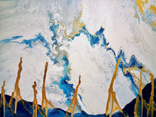 Load image into Gallery viewer, Electrical Storm - Fluid Acrylics on Canvas 2021 - Artsy Detox By Gio Pirri