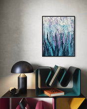 Load image into Gallery viewer, Rain Dance - Wood Framed - Fluid Acrylics on Canvas 2019 - Artsy Detox By Gio Pirri