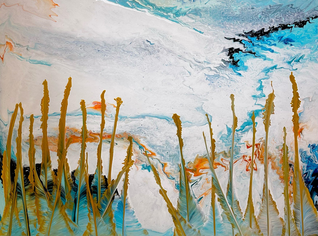 Cozy Rivers - Fluid Acrylics on Canvas 2023 - Artsy Detox By Gio Pirri