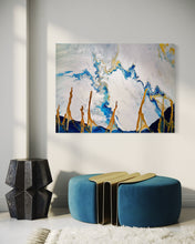 Load image into Gallery viewer, Electrical Storm - Fluid Acrylics on Canvas 2021 - Artsy Detox By Gio Pirri